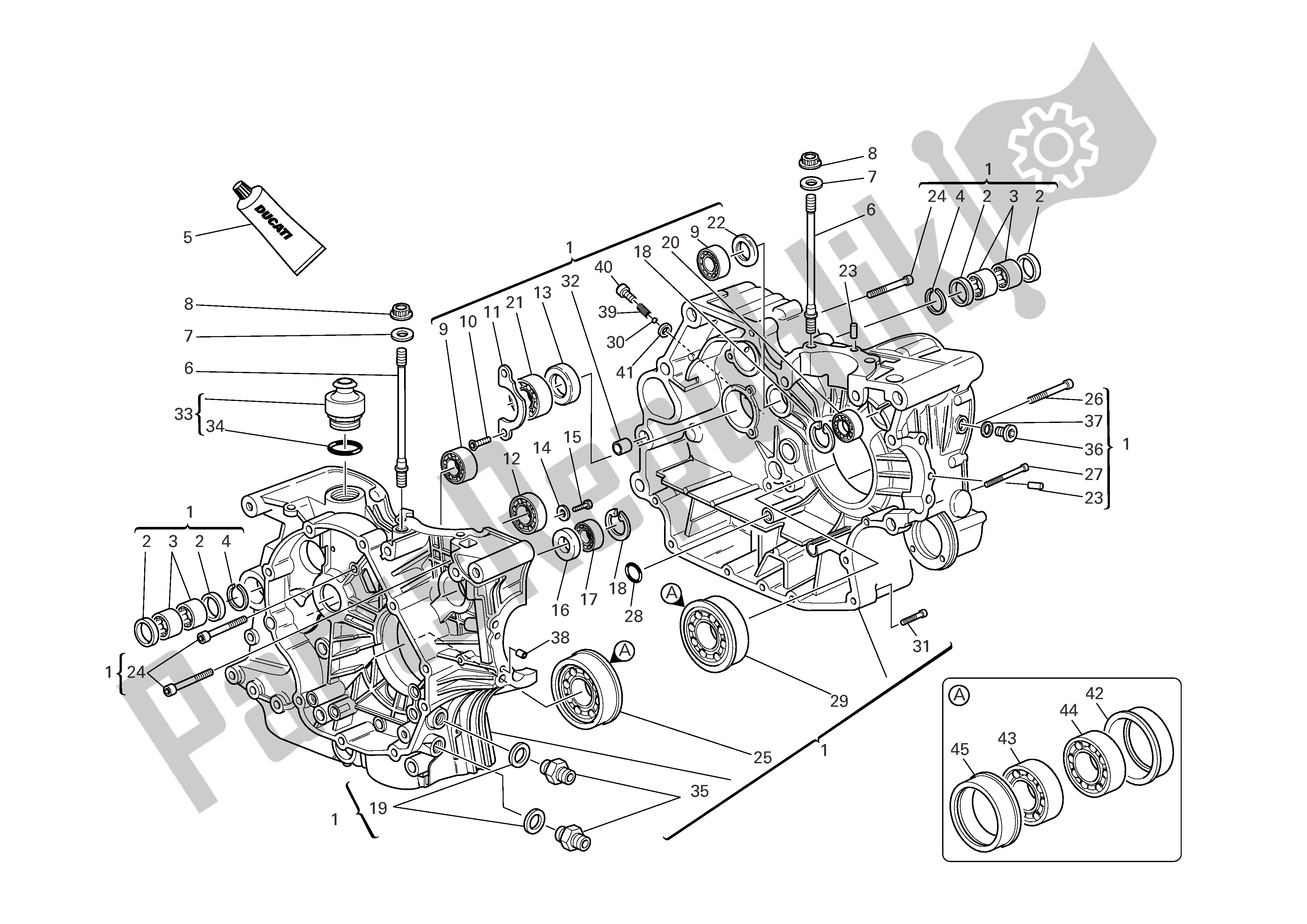 Todas las partes para Mitades Del Cárter de Ducati Sportclassic 1000 2007