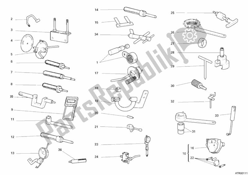 Toutes les pièces pour le Outils De Service D'atelier, Moteur du Ducati Multistrada 1000 S USA 2005