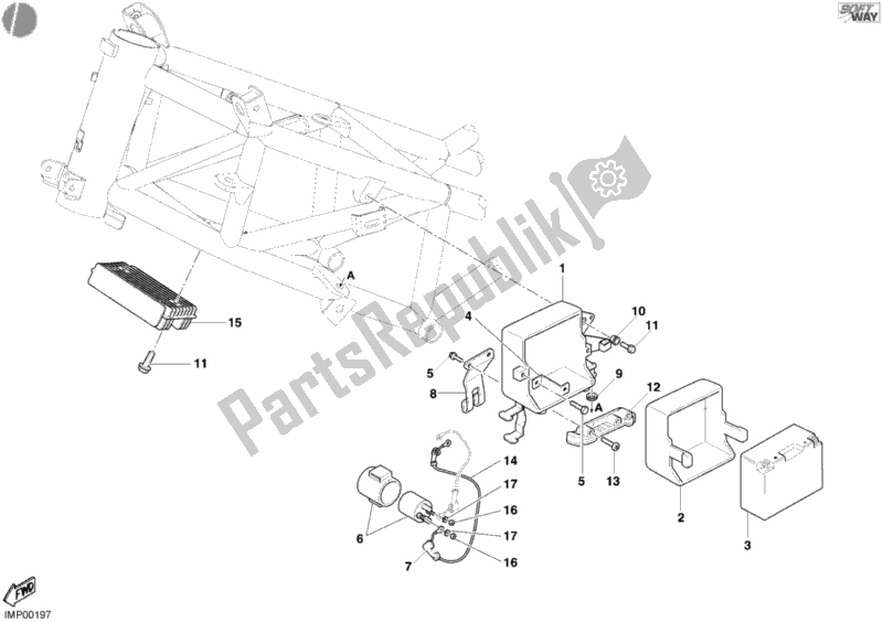 Tutte le parti per il Batteria del Ducati Multistrada 1000 2003