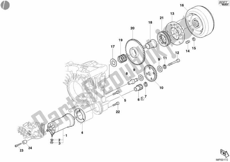 Todas las partes para Motor De Arranque de Ducati Multistrada 1000 2003