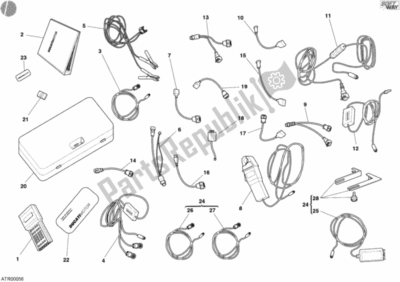 Tutte le parti per il Controllare La Matematica Dello Strumento del Ducati Multistrada 1000 2004