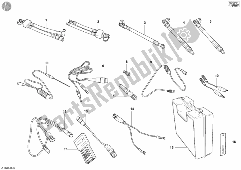 Tutte le parti per il Strumento Di Controllo Della Pressione del Ducati Multistrada 1000 2004