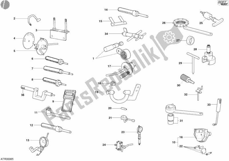 Toutes les pièces pour le Outils De Service D'atelier, Moteur du Ducati Multistrada 1000 2004