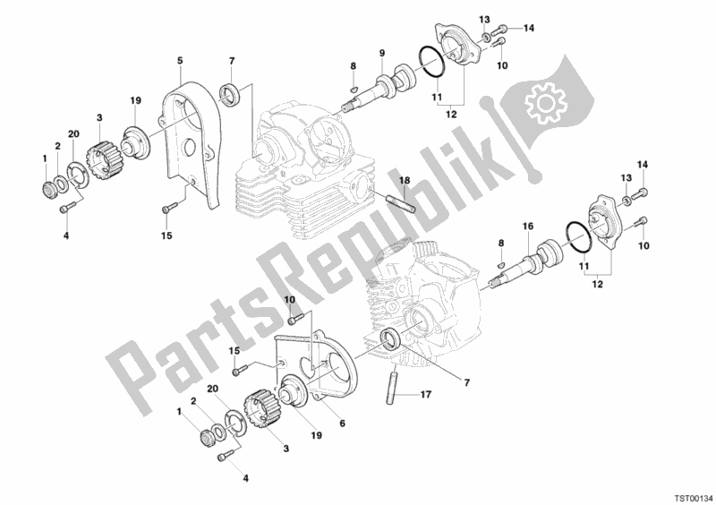 Todas las partes para árbol De Levas de Ducati Multistrada 1000 2005