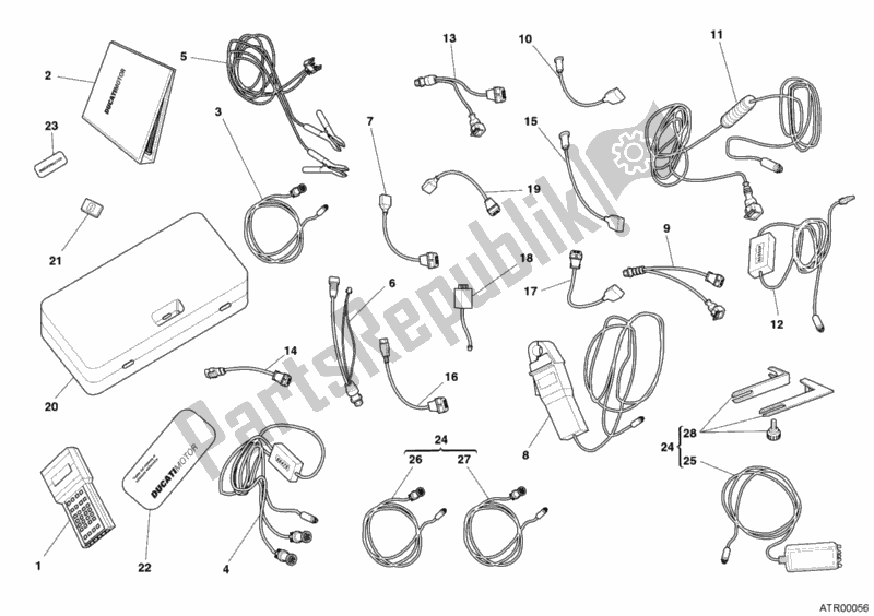 All parts for the Check Intrument Mathesis of the Ducati Multistrada 1000 2005