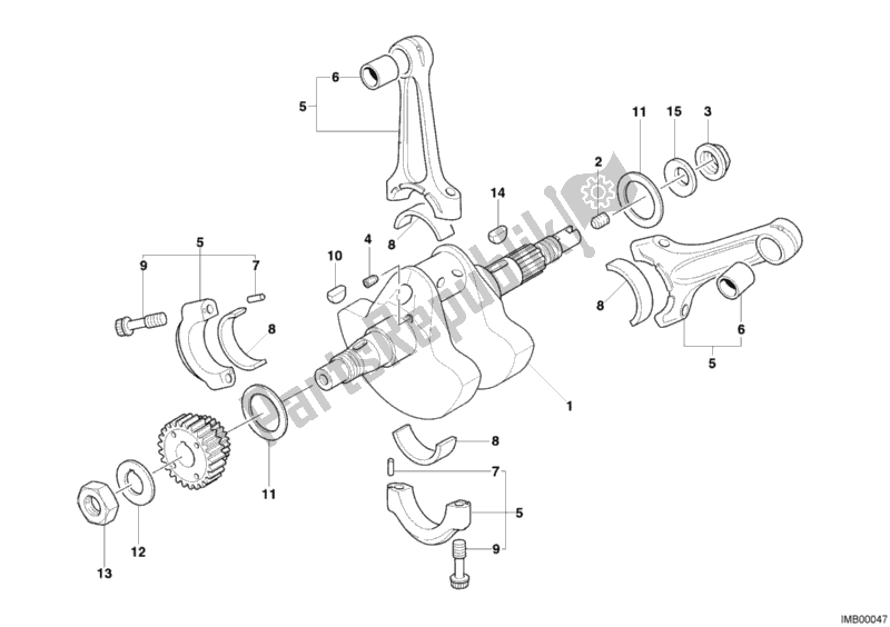 Todas las partes para Cigüeñal de Ducati Multistrada 1000 2005