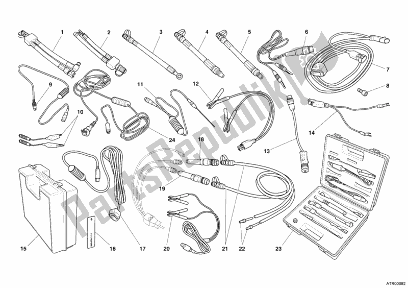 Todas las partes para Instrumento De Control De Presión de Ducati Multistrada 1000 2006