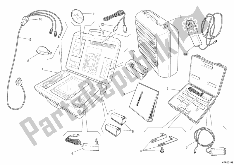 Todas las partes para Comprobar Los Dds Del Instrumento de Ducati Superbike 1098 2007