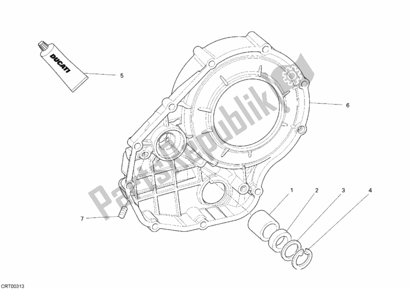 Alle onderdelen voor de Koppelingsdeksel van de Ducati Superbike 1098 2007