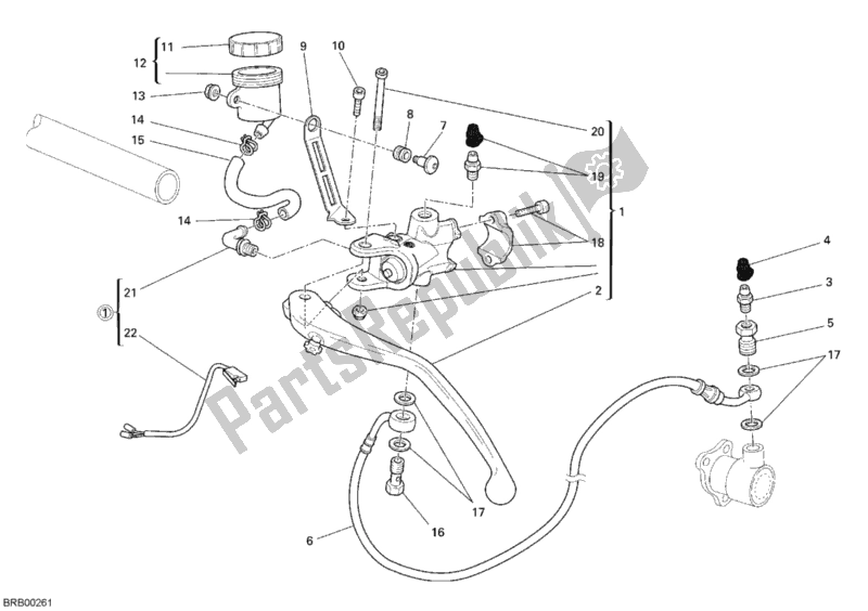 Todas las partes para Cilindro Maestro Del Embrague de Ducati Superbike 1098 2007