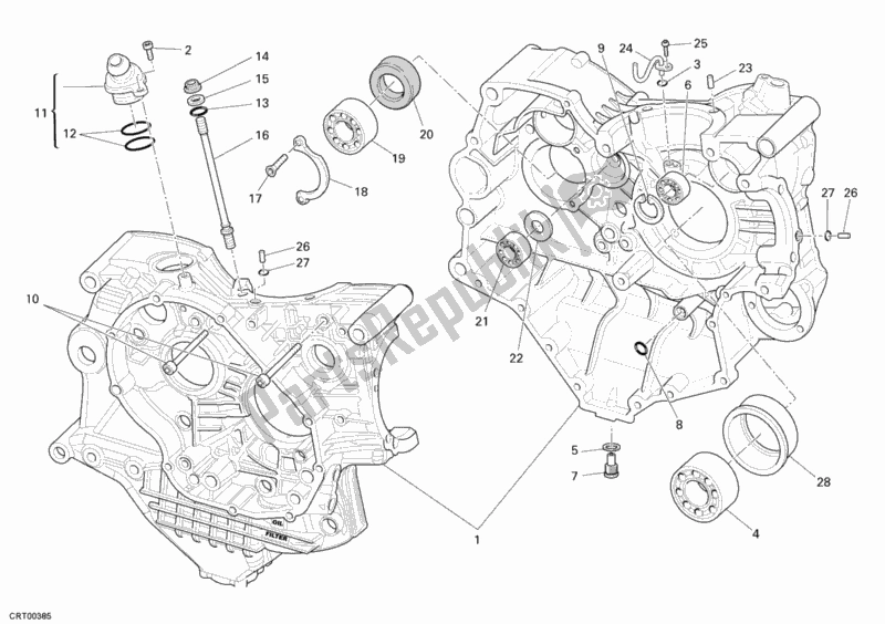 Tutte le parti per il Carter del Ducati Superbike 1098 2007