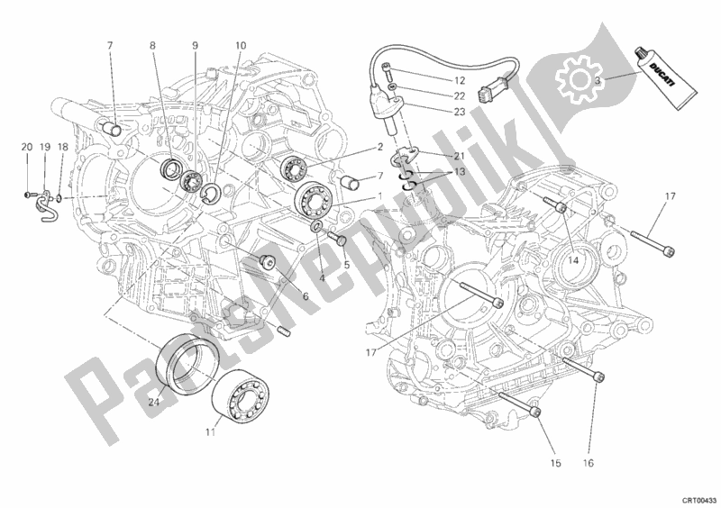 Todas las partes para Cojinetes Del Cárter de Ducati Superbike 1098 2008