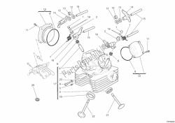 Vertical cylinder head