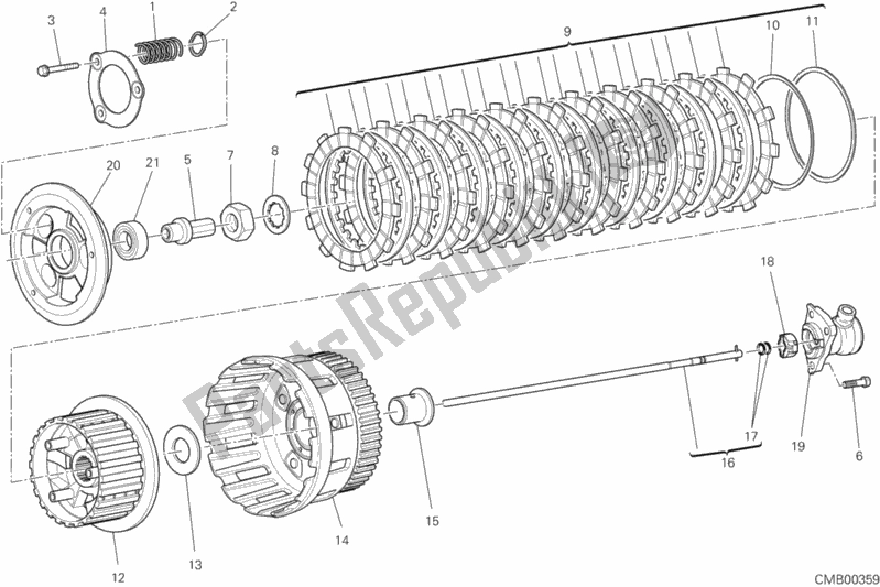 Alle onderdelen voor de Koppeling van de Ducati Monster 1100 EVO Anniversary 2013 Alle onderdelen voor de Koppeling van de Ducati Monster 1100 EVO Anniversary 2013