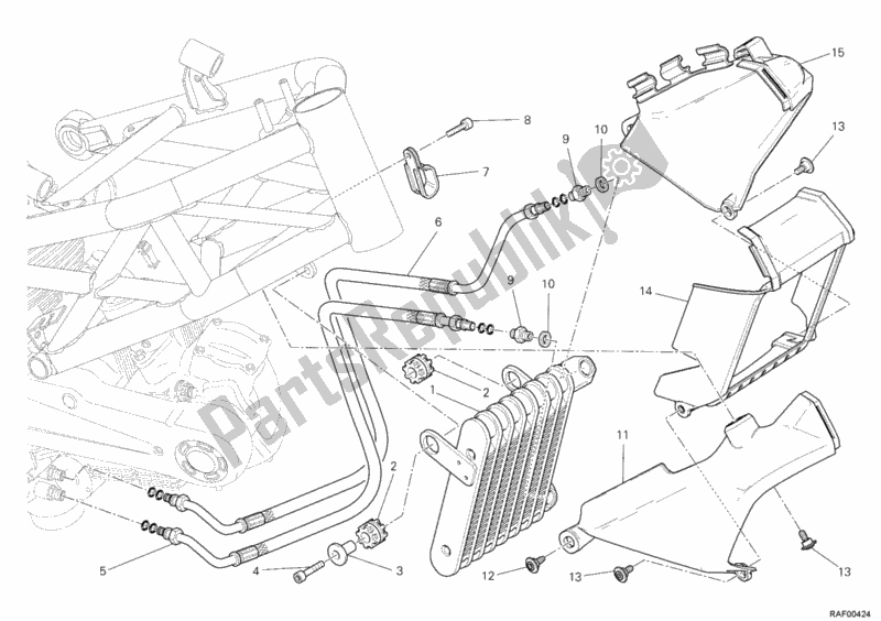 Wszystkie części do Ch? Odnica Oleju Ducati Monster 1100 EVO Anniversary 2013