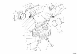 Vertical cylinder head