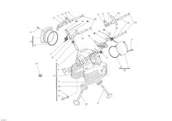 Vertical cylinder head