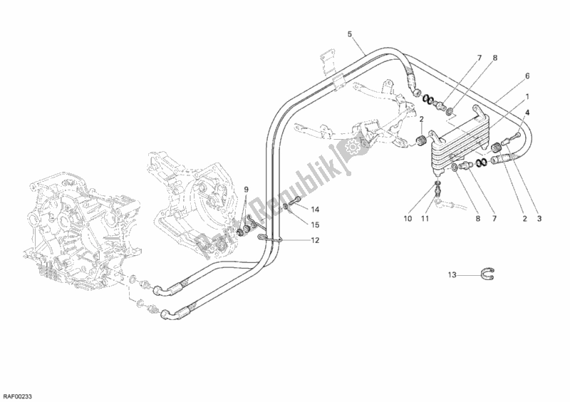 Todas las partes para Enfriador De Aceite de Ducati Multistrada 1100 2008