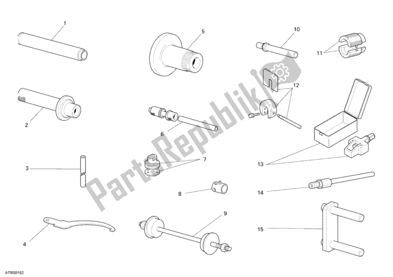 Toutes les pièces pour le Outils De Service D'atelier, Châssis du Ducati Multistrada 1100 2008