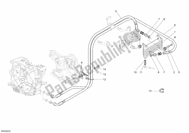 Todas las partes para Enfriador De Aceite de Ducati Multistrada 1100 2009