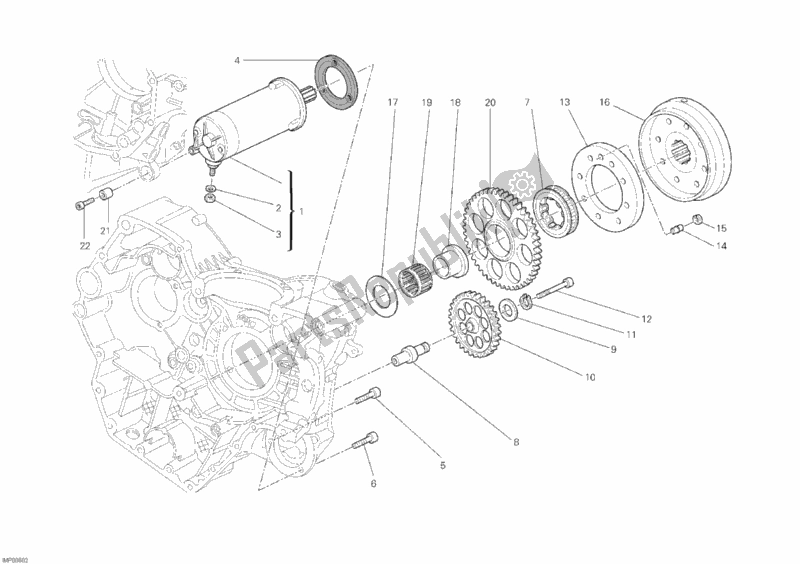 Alle onderdelen voor de Start De Motor van de Ducati Monster 1100 2010