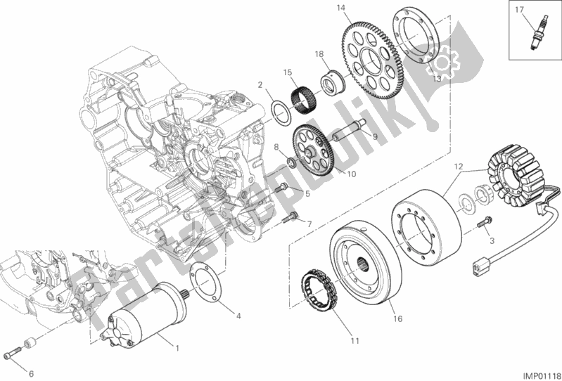 Toutes les pièces pour le Démarrage Et Allumage électrique du Ducati Scrambler 1100 2019