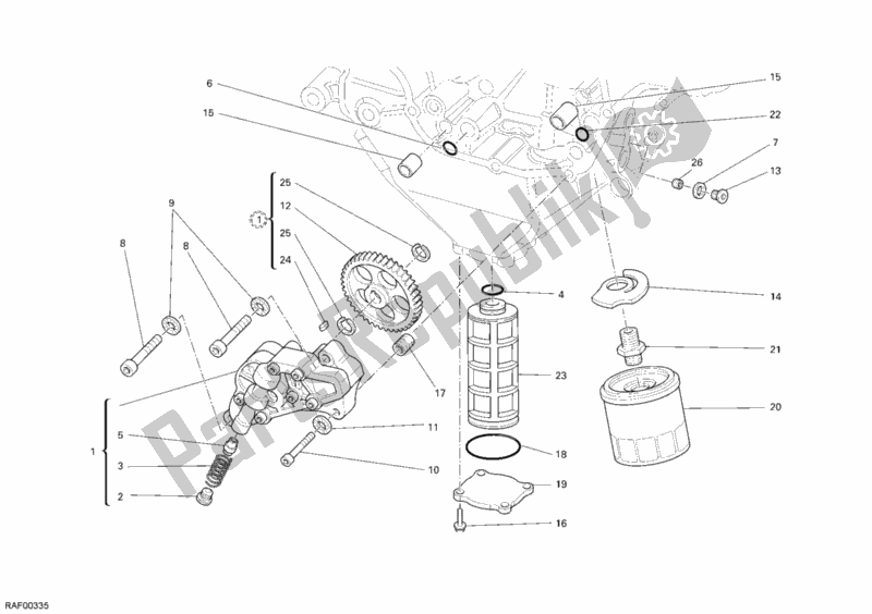 Todas las partes para Bomba De Aceite - Filtro de Ducati Superbike 1198 2009