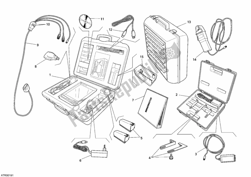 Todas las partes para Comprobar Los Dds Del Instrumento de Ducati Superbike 1198 2010