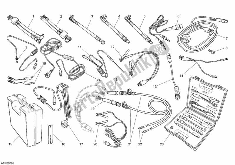 Tutte le parti per il Strumento Di Controllo Della Pressione del Ducati Superbike 1198 2010