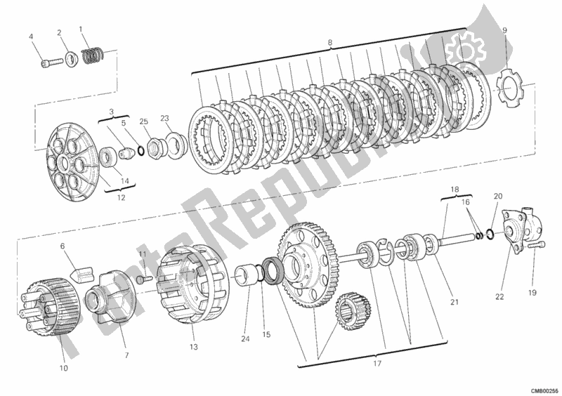 Tutte le parti per il Frizione del Ducati Superbike 1198 2011