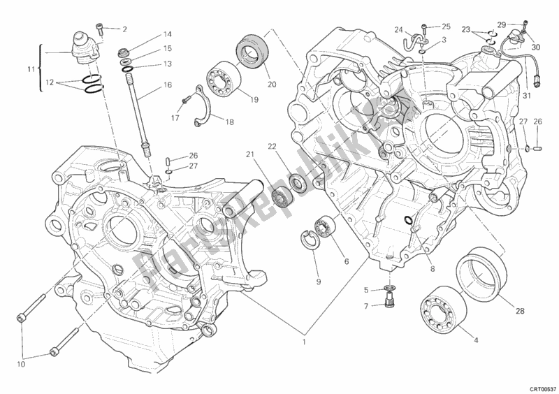 Tutte le parti per il Carter del Ducati Superbike 1198 2011