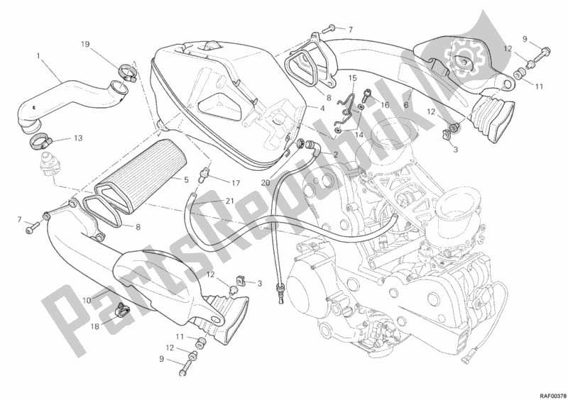Tutte le parti per il Presa del Ducati Superbike 1198 2011