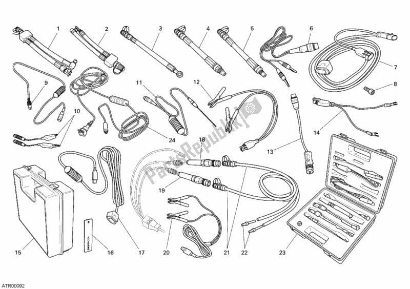 Tutte le parti per il Strumento Di Controllo Della Pressione del Ducati Superbike 1198 2011