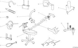 001 - ferramentas de serviço de oficina, motor