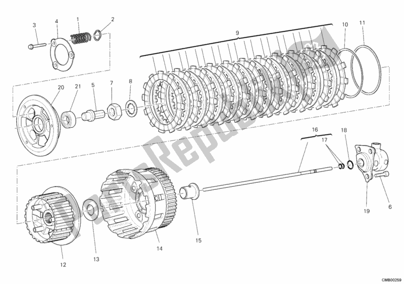 Todas las partes para Embrague de Ducati Multistrada 1200 2010