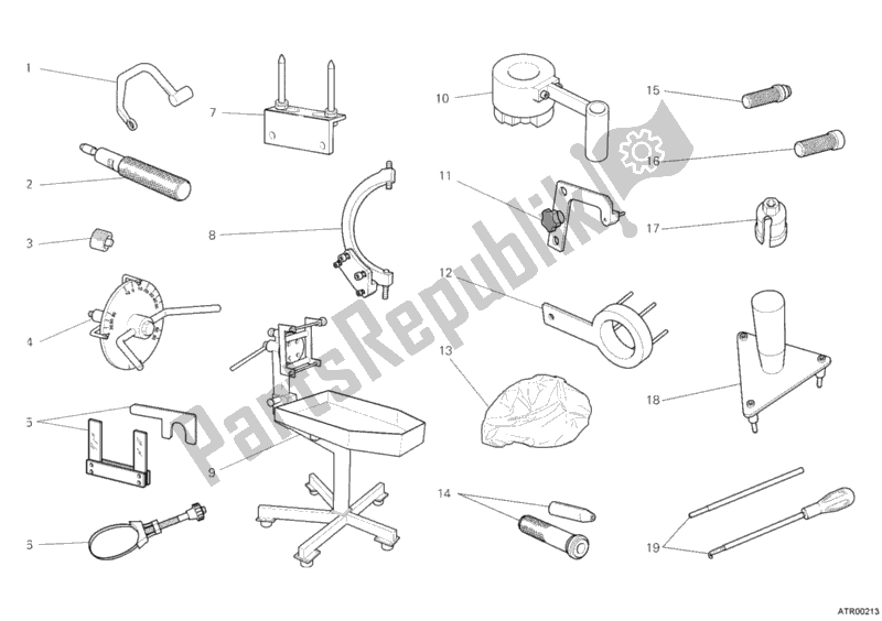 All parts for the Workshop Service Tools, Engine I of the Ducati Multistrada 1200 2010