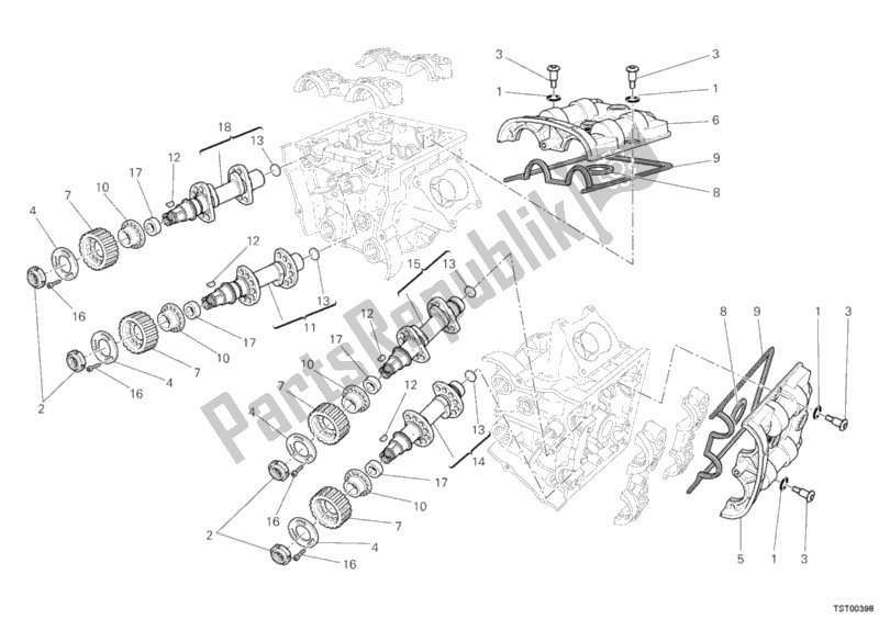 Todas las partes para árbol De Levas de Ducati Multistrada 1200 2011
