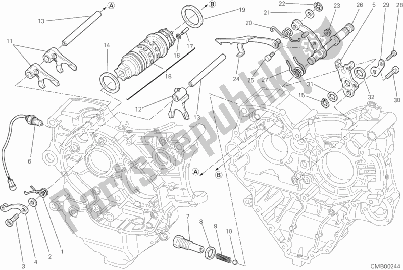 Todas las partes para Mecanismo De Cambio De Marcha de Ducati Multistrada 1200 2011