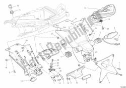 suporte da placa da matrícula - luz traseira