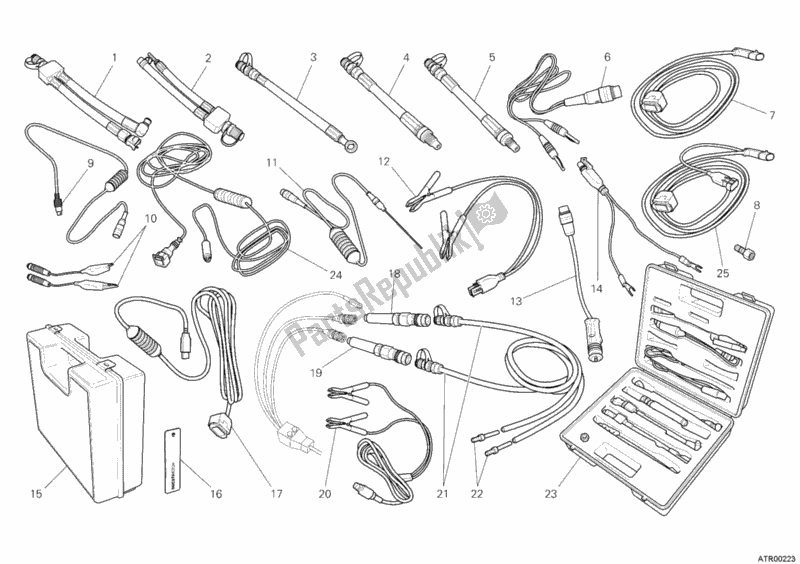 Todas las partes para Instrumento De Control De Presión de Ducati Multistrada 1200 2011
