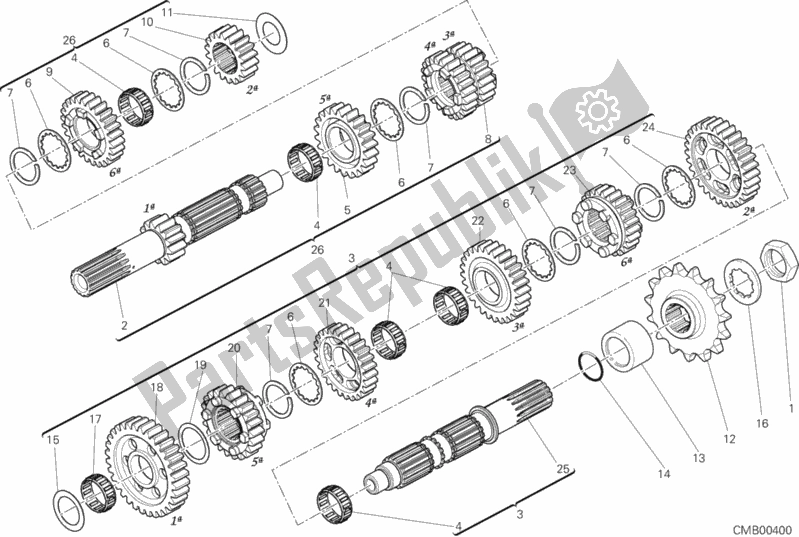 Todas las partes para Caja De Cambios de Ducati Monster 1200 2014