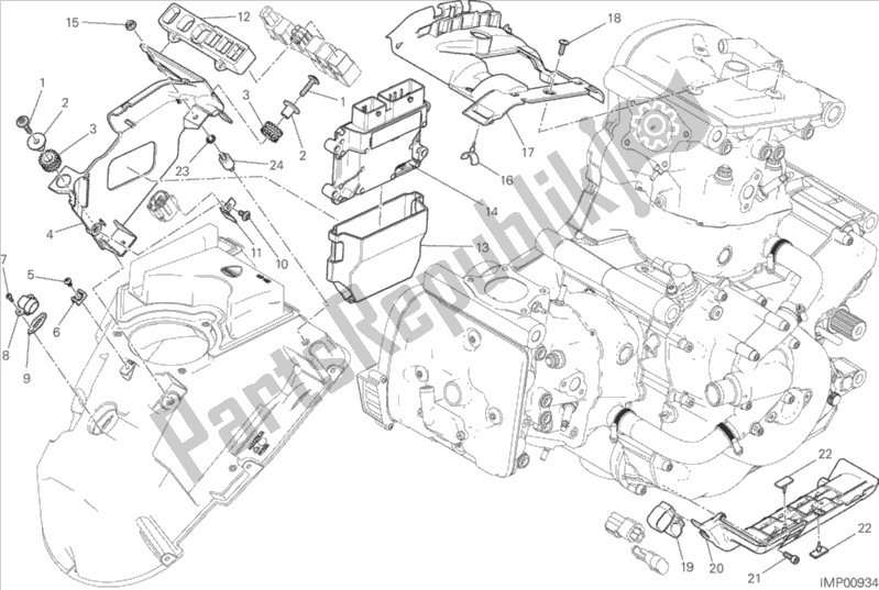 Todas as partes de Unidade De Controle Do Motor do Ducati Monster 1200 2015