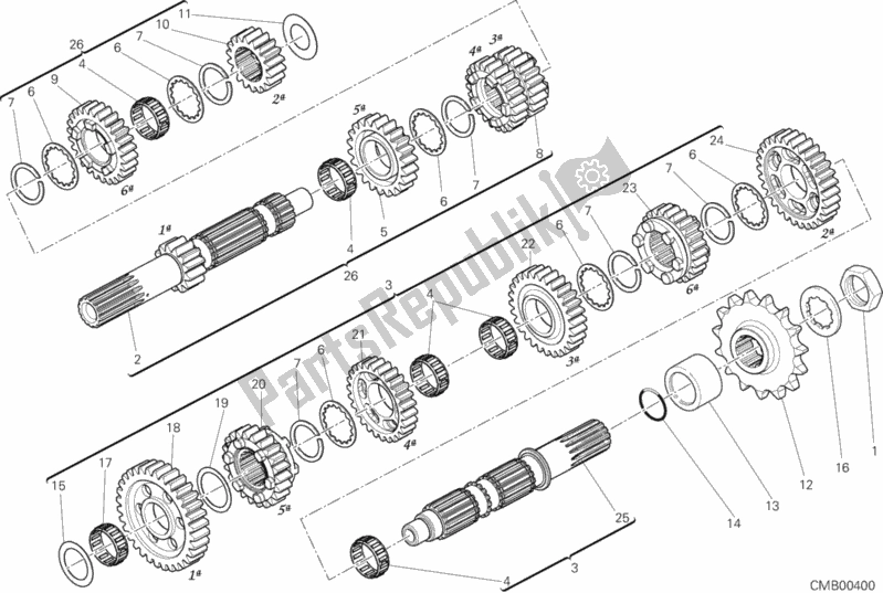 Todas las partes para Caja De Cambios de Ducati Monster 1200 2015