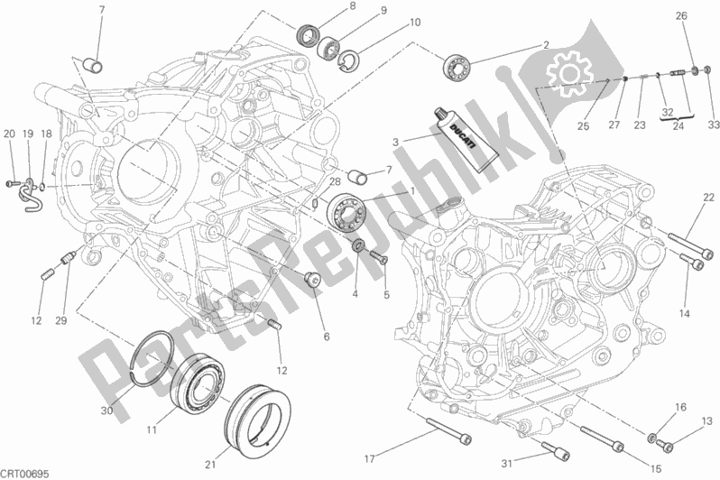 Todas las partes para 10a - Par De Semicárter de Ducati Monster 1200 2016