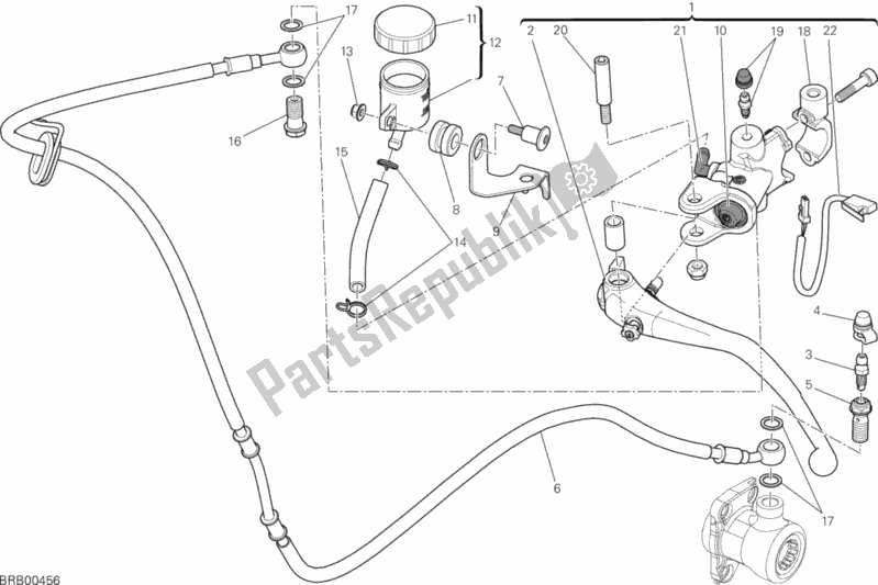 All parts for the Clutch Control of the Ducati Monster 1200 2016