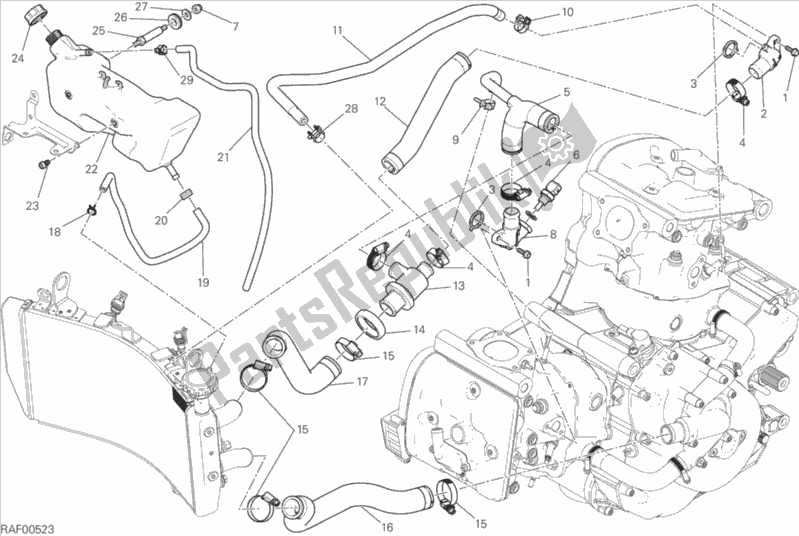 Wszystkie części do System Ch? Odzenia Ducati Monster 1200 2016