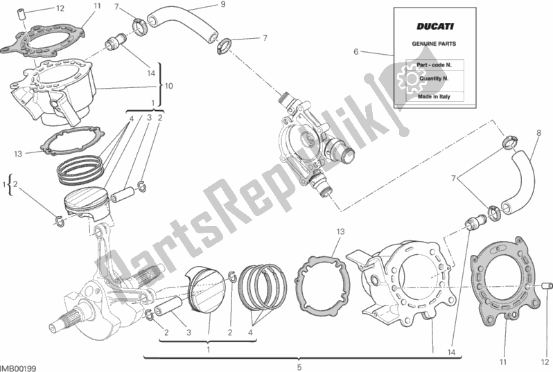 Todas las partes para Cilindros - Pistones de Ducati Monster 1200 2016