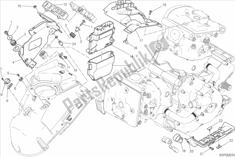 Tutte le parti per il Unità Di Controllo Motore del Ducati Monster 1200 2016