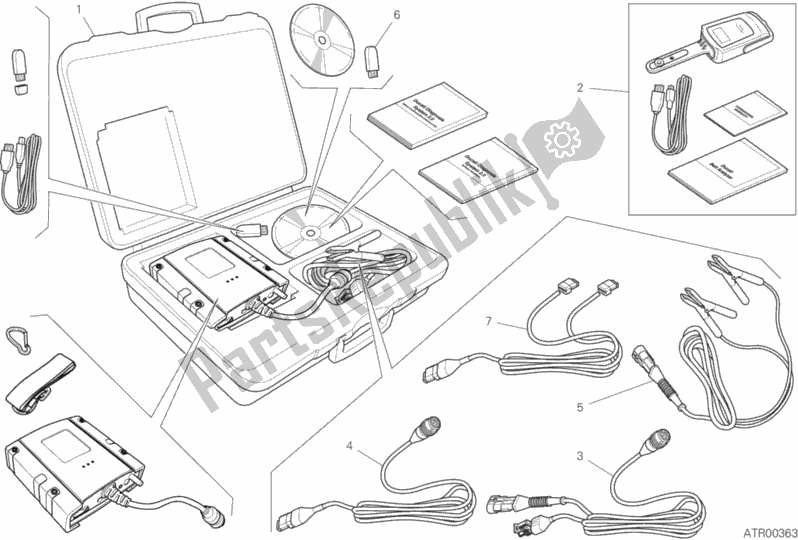 Tutte le parti per il Tester Dds (2) del Ducati Monster 1200 2018