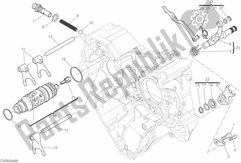 Todas las partes para Shift Cam - Horquilla de Ducati Monster 1200 2018